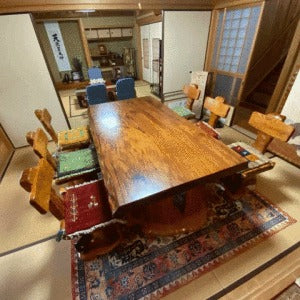 倉敷市T様邸(屋久杉、一枚板、ダイニングテーブル、チェア、絨毯)