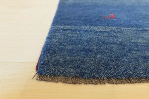 アウトレットお買い得情報 ギャッベ(かすれた透き通る青のギャッベ)¥39,000完売です