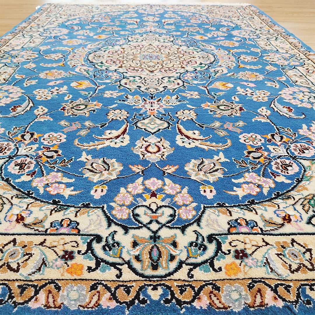 ペルシャ絨毯 イラン ナイン産<br>玄関マットサイズ 157×105