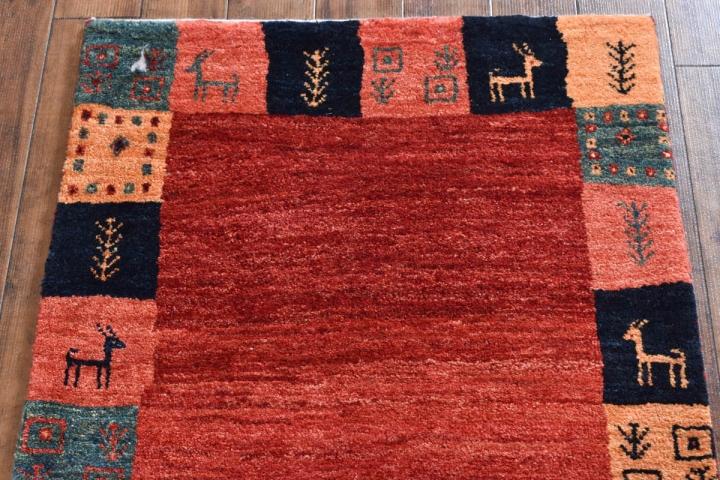 ギャッベ イラン産 <br>ロングサイズ 194×73<br>【商品番号: 11190】