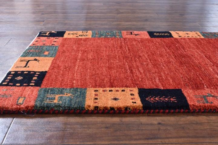 ギャッベ イラン産 <br>ロングサイズ 194×73<br>【商品番号: 11190】