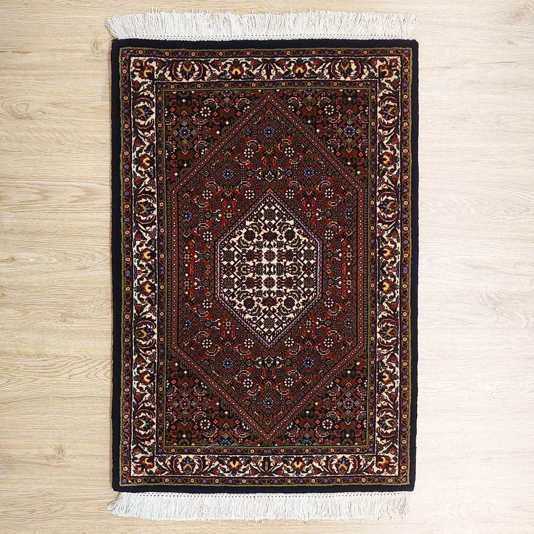 ペルシャ絨毯 イラン ビジャー産<br>玄関マットサイズ 90×60