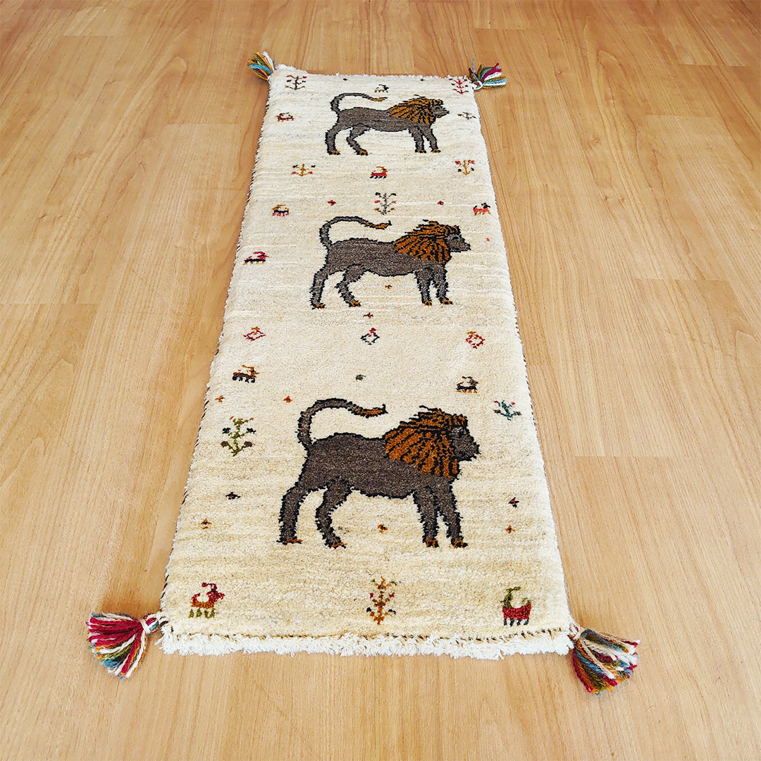 ギャッベ イラン産 <br>ロングサイズ 119×41