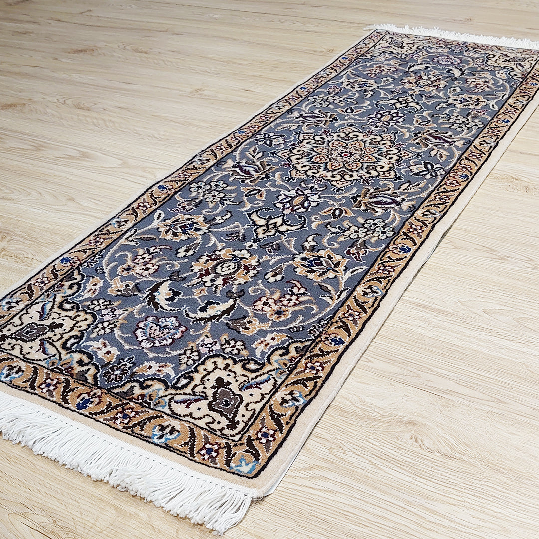 ペルシャ絨毯 イラン ナイン産<br>ロングサイズ 115×39
