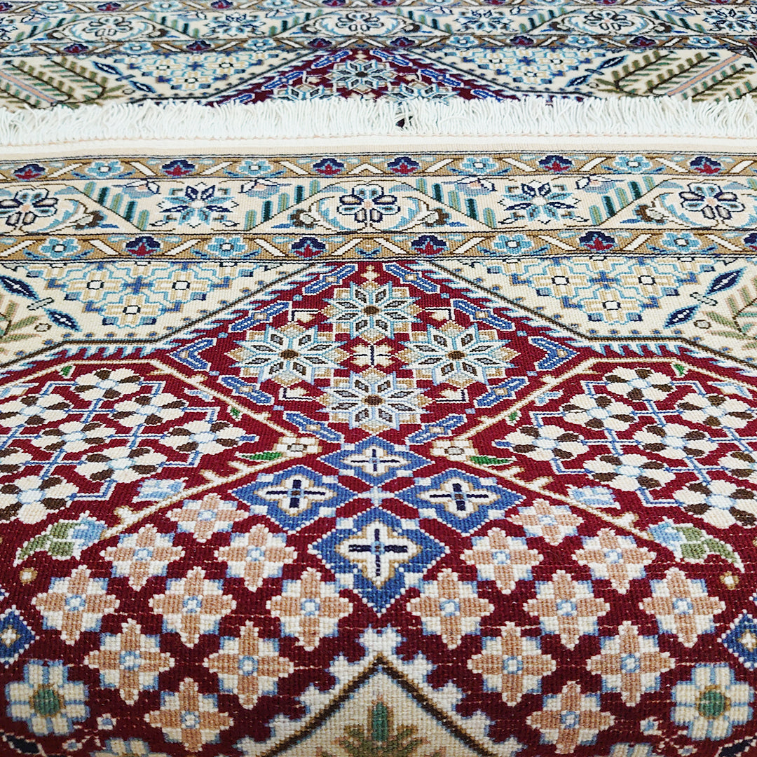 ペルシャ絨毯 イラン ナイン産<br>玄関マットサイズ 115×92
