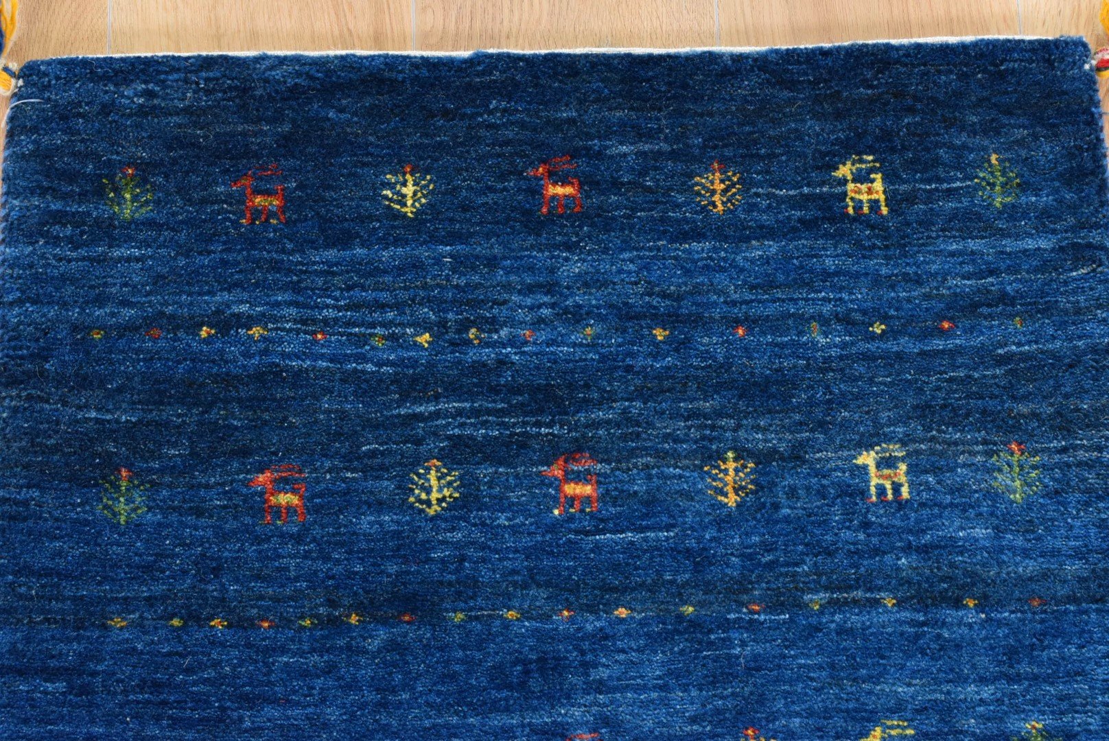 ギャッベ イラン産 <br>玄関マットサイズ 92✕64