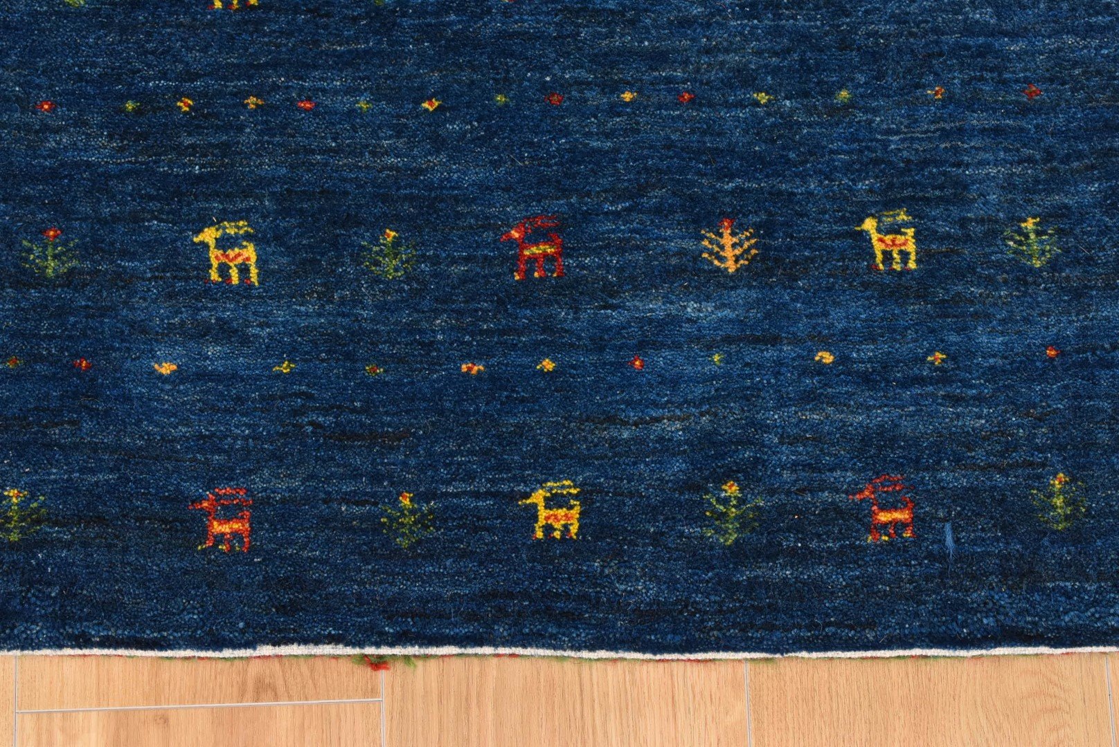 ギャッベ イラン産 <br>玄関マットサイズ 92✕64