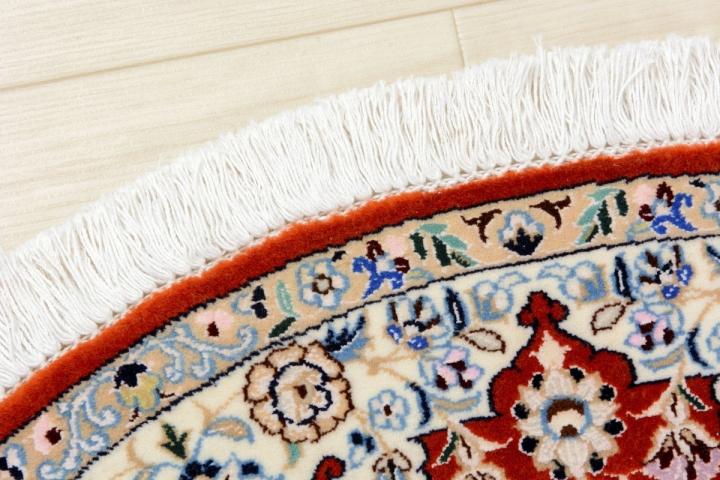 ペルシャ絨毯 イラン ナイン産<br>玄関マットサイズ 141✕90