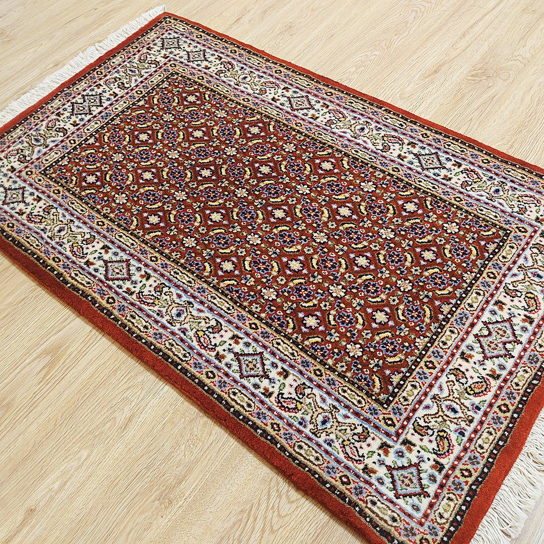ペルシャ絨毯 イラン ムード産<br>玄関マットサイズ 90×60