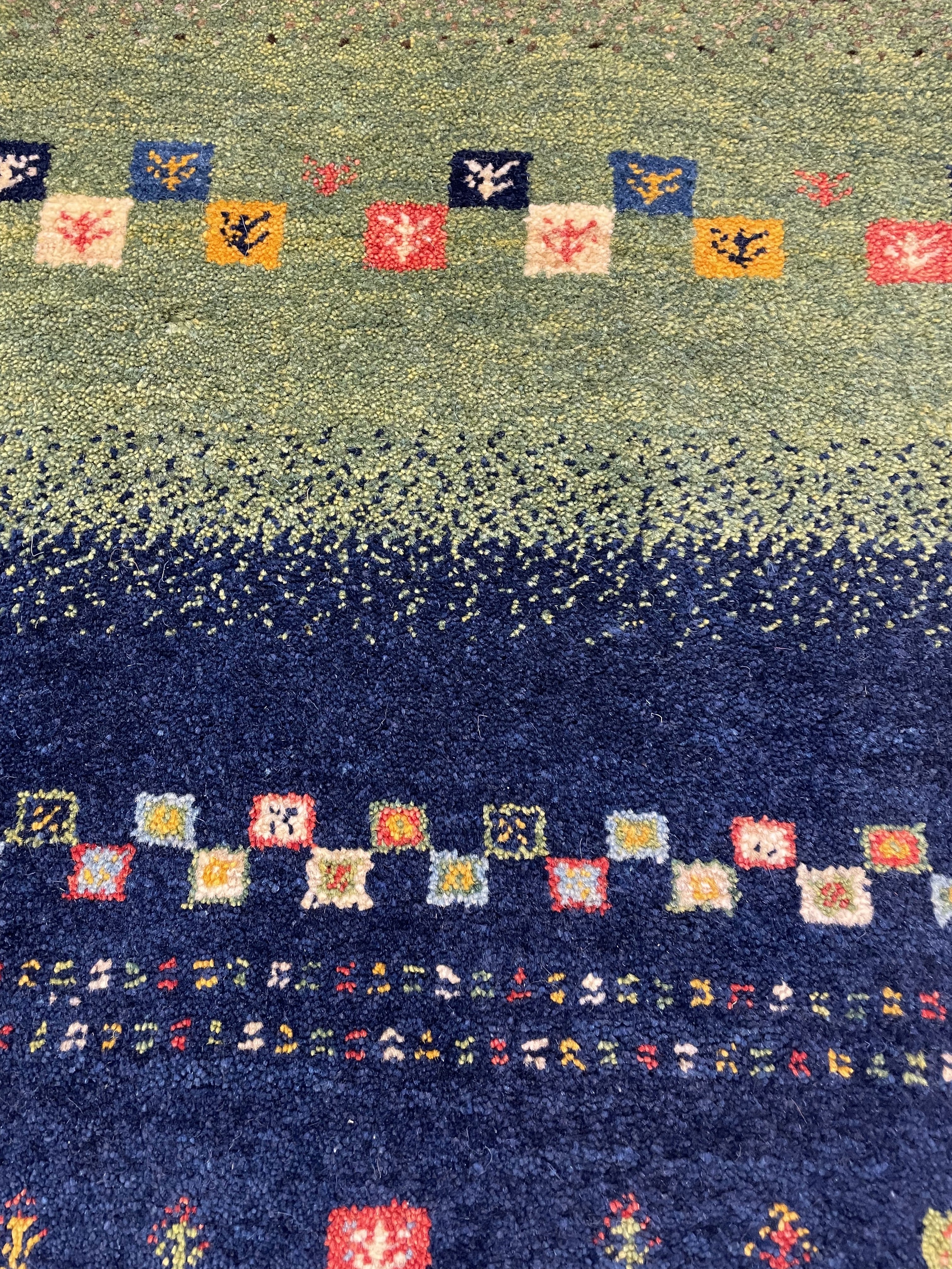 ギャッベ イラン産 <br>ロングサイズ212×72