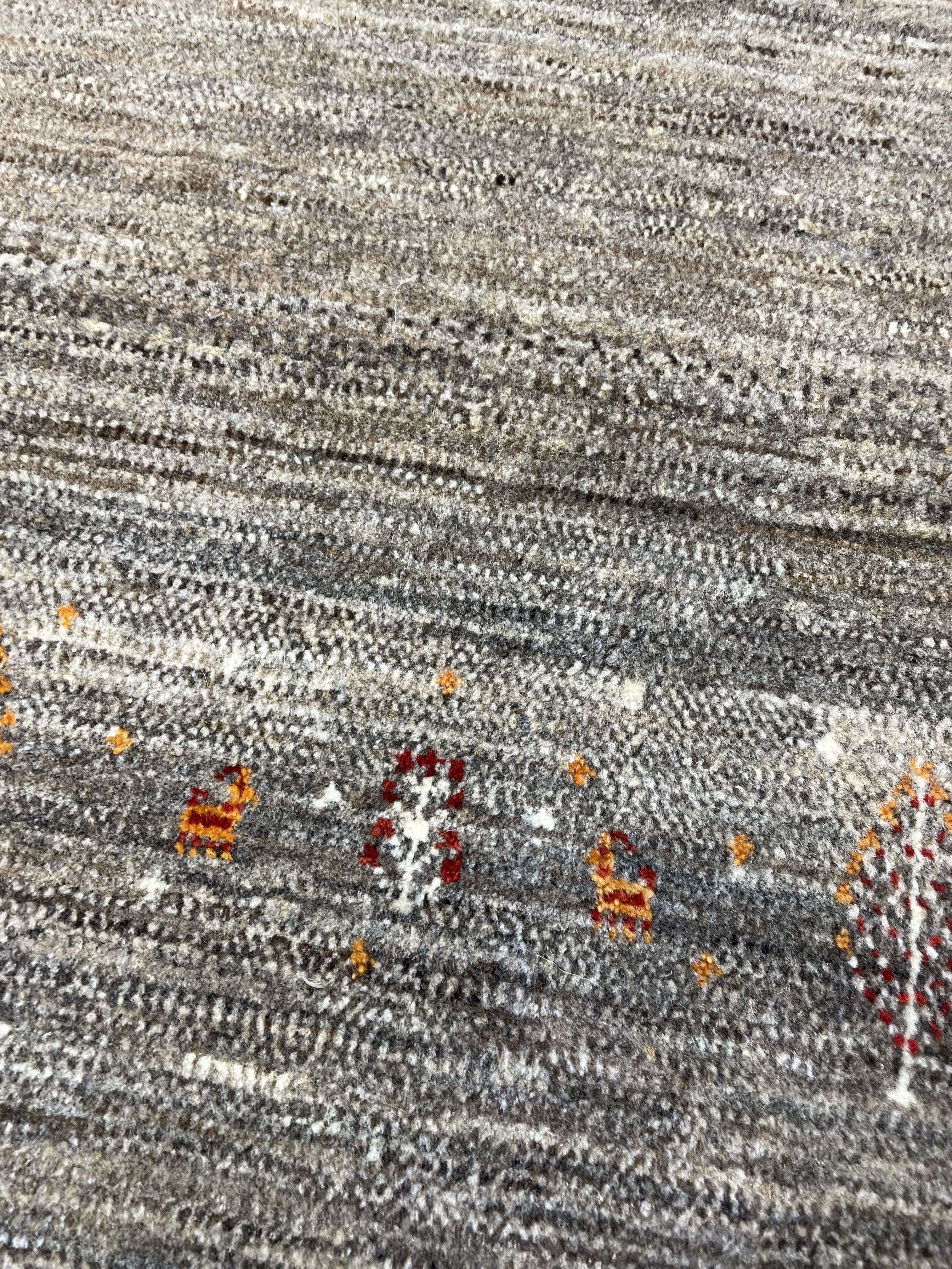 ギャッベ イラン産 <br>ロングサイズ225×78