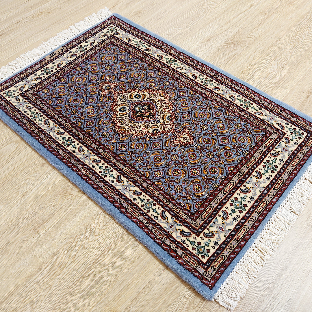 ペルシャ絨毯 イラン ムード産<br>玄関マットサイズ 88×60