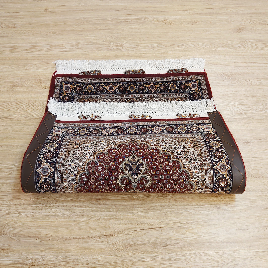ペルシャ絨毯 イラン タブリーズ産<br>玄関マットサイズ 90×64