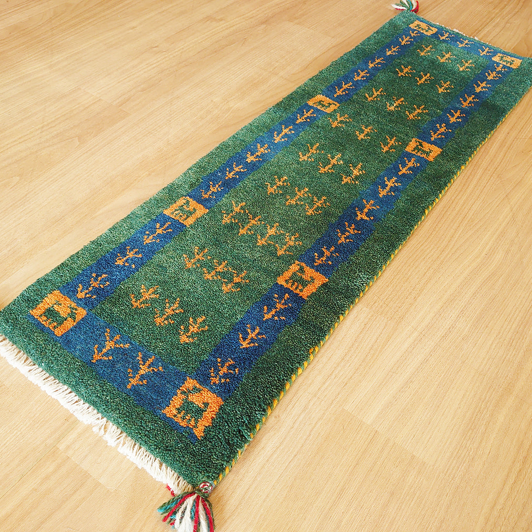 ギャッベ イラン産 <br>ロングサイズ 119×37