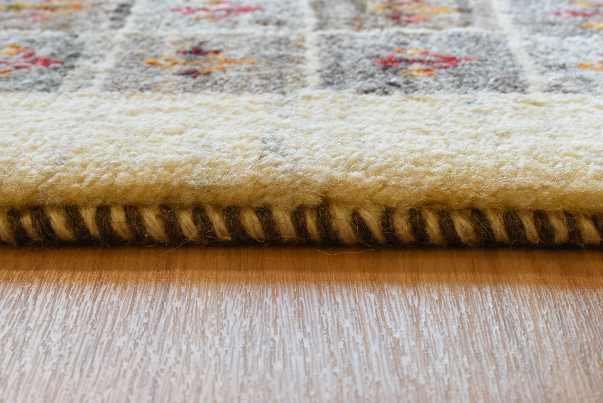 ギャッベ イラン産 <br>玄関マットサイズ<br>サイズ:約58×88<br>【商品番号:9958】
