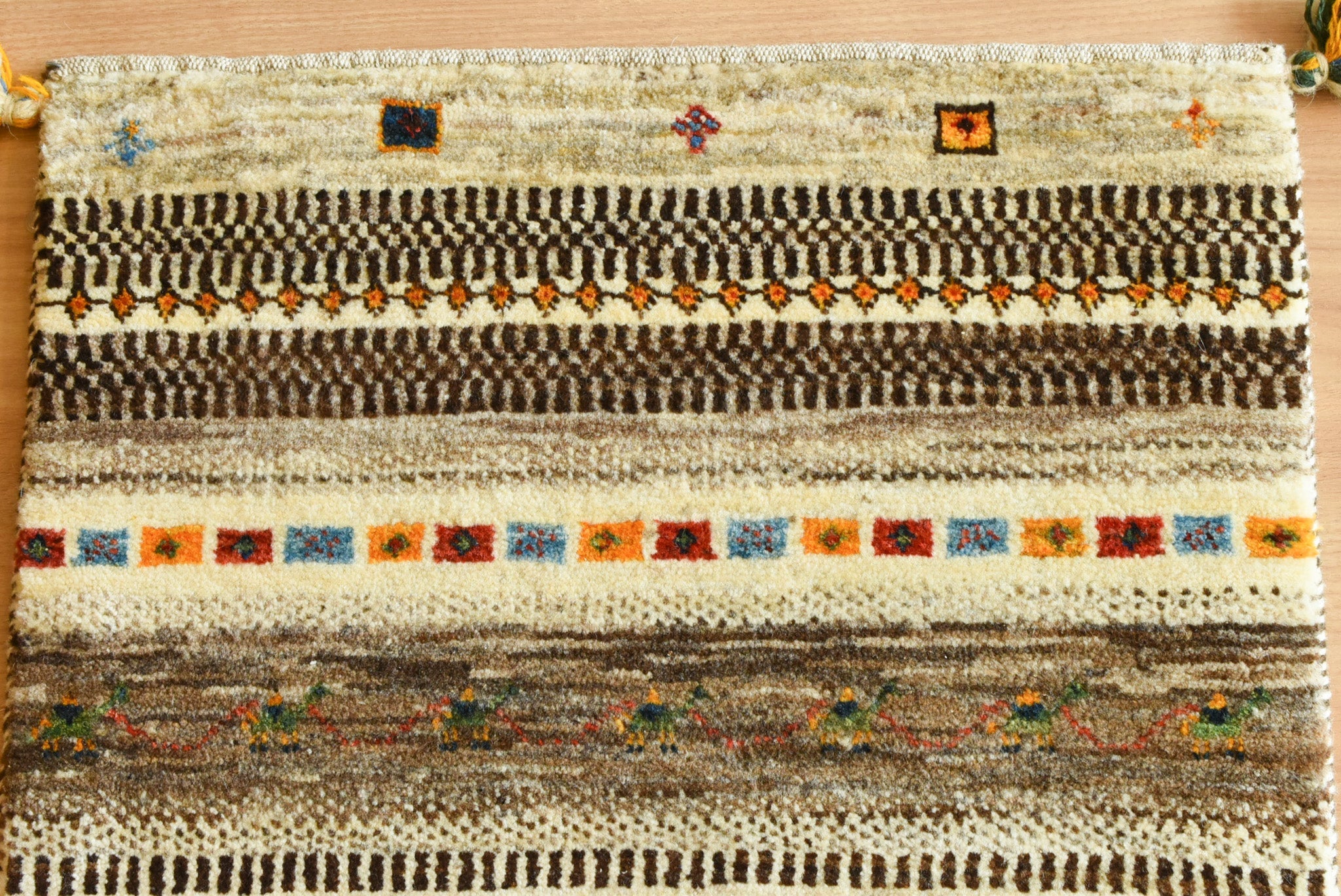 ギャッベ イラン産<br>玄関マットサイズ 62×89
