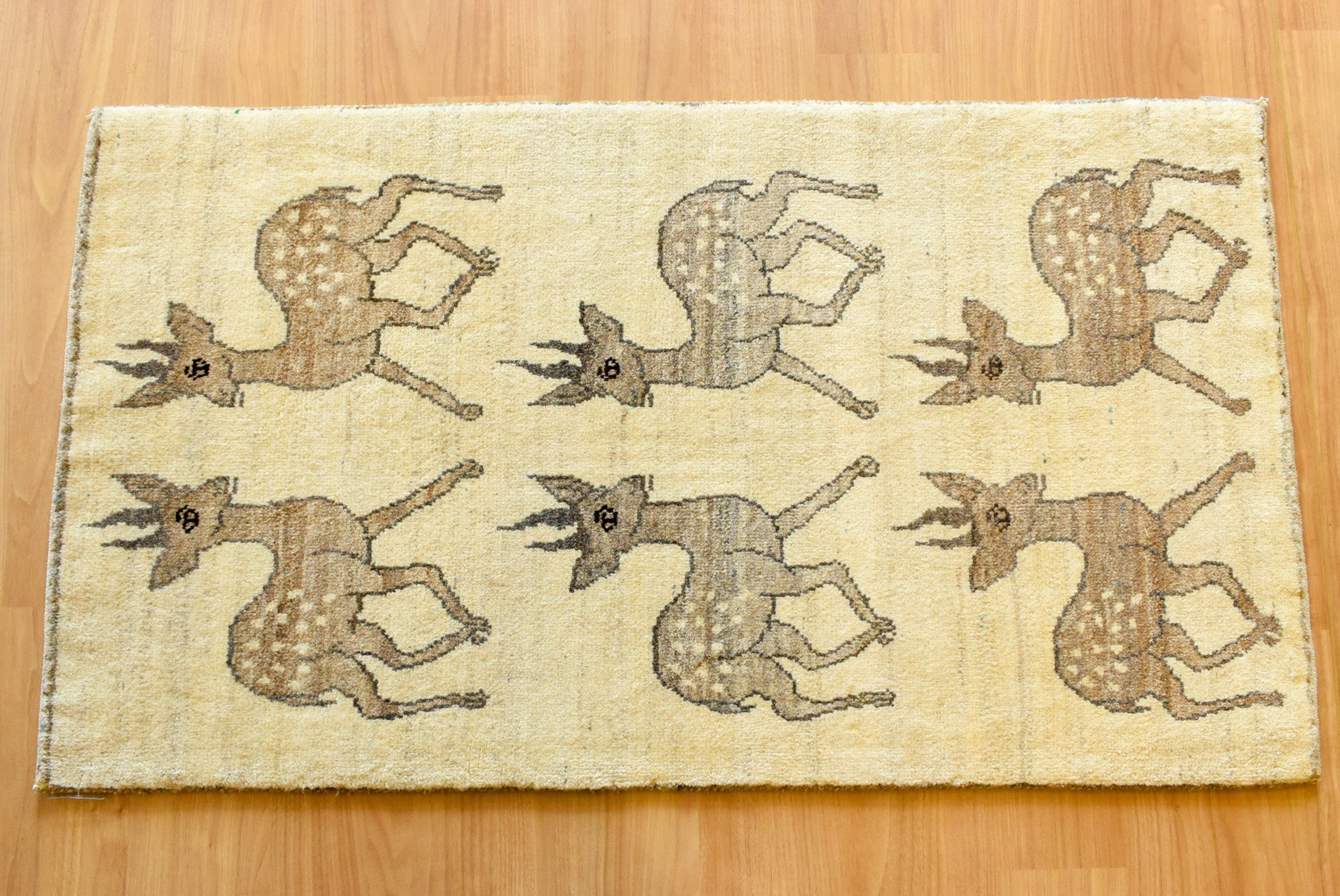 ギャッベ イラン産 <br>玄関マットサイズ<br>サイズ:約77×135<br>【商品番号:22121】