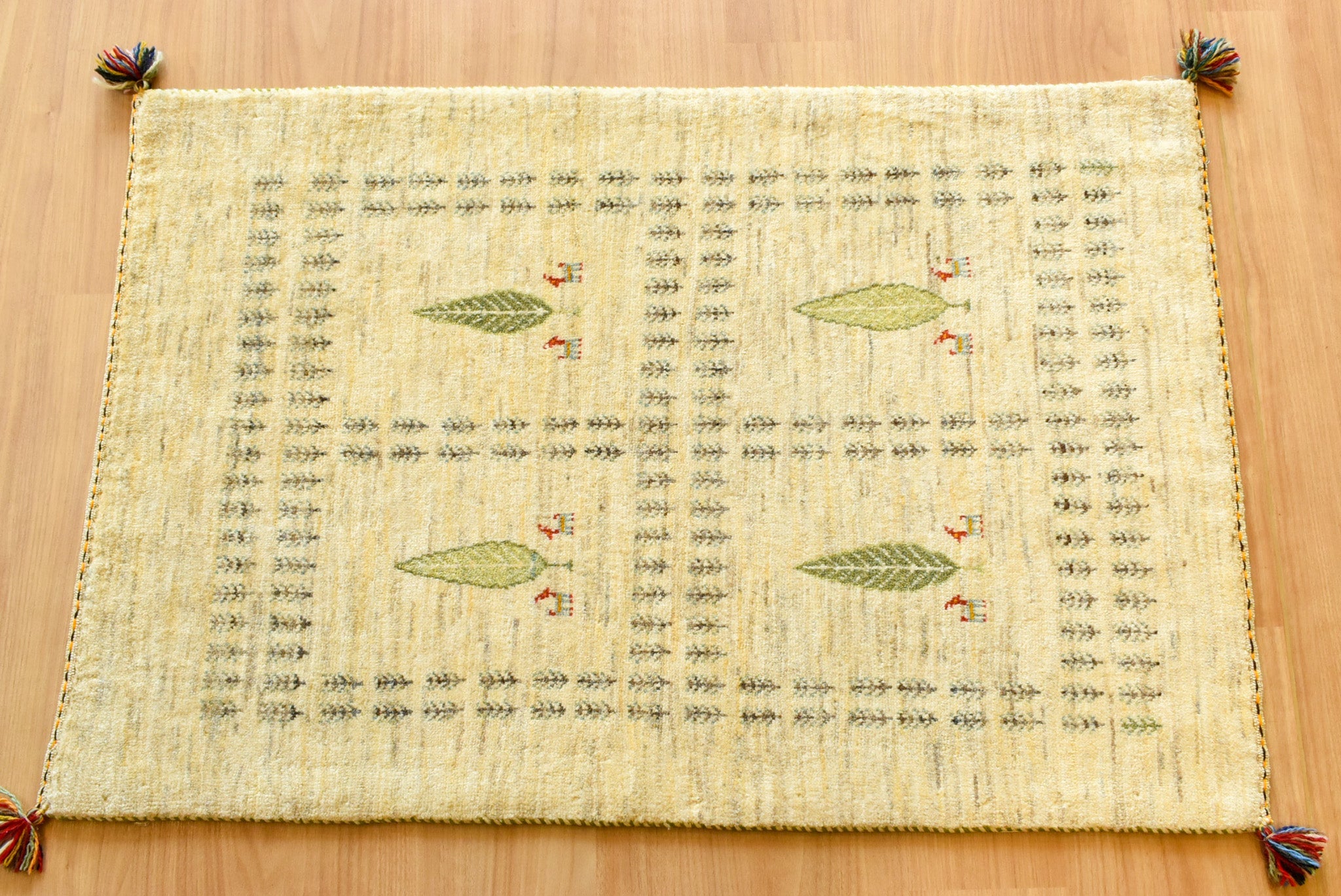 ギャッベ イラン産 <br>玄関マットサイズ<br>サイズ:約80×118<br>【商品番号:7314】