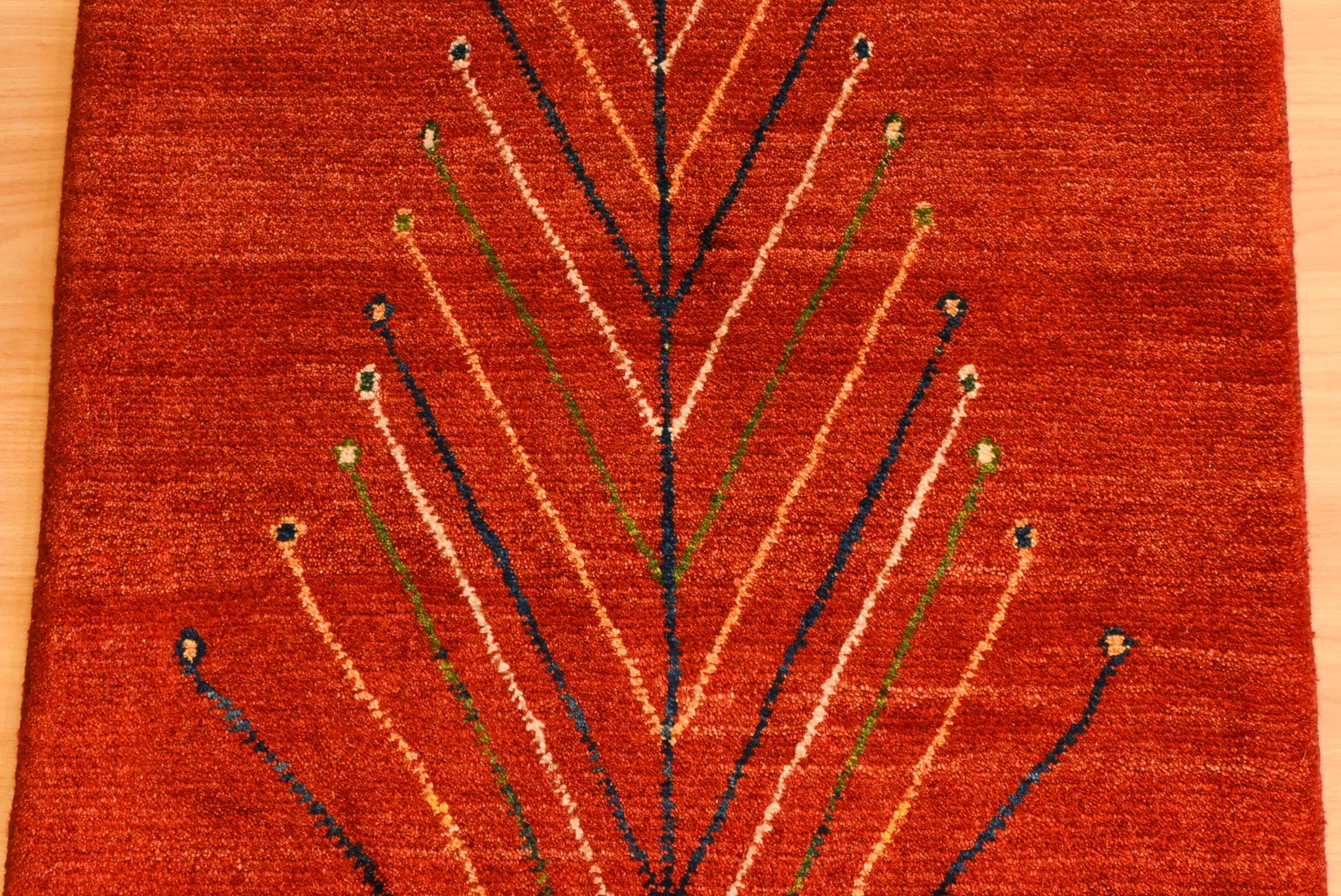 ギャッベ イラン産<br>玄関マットサイズ 81×115