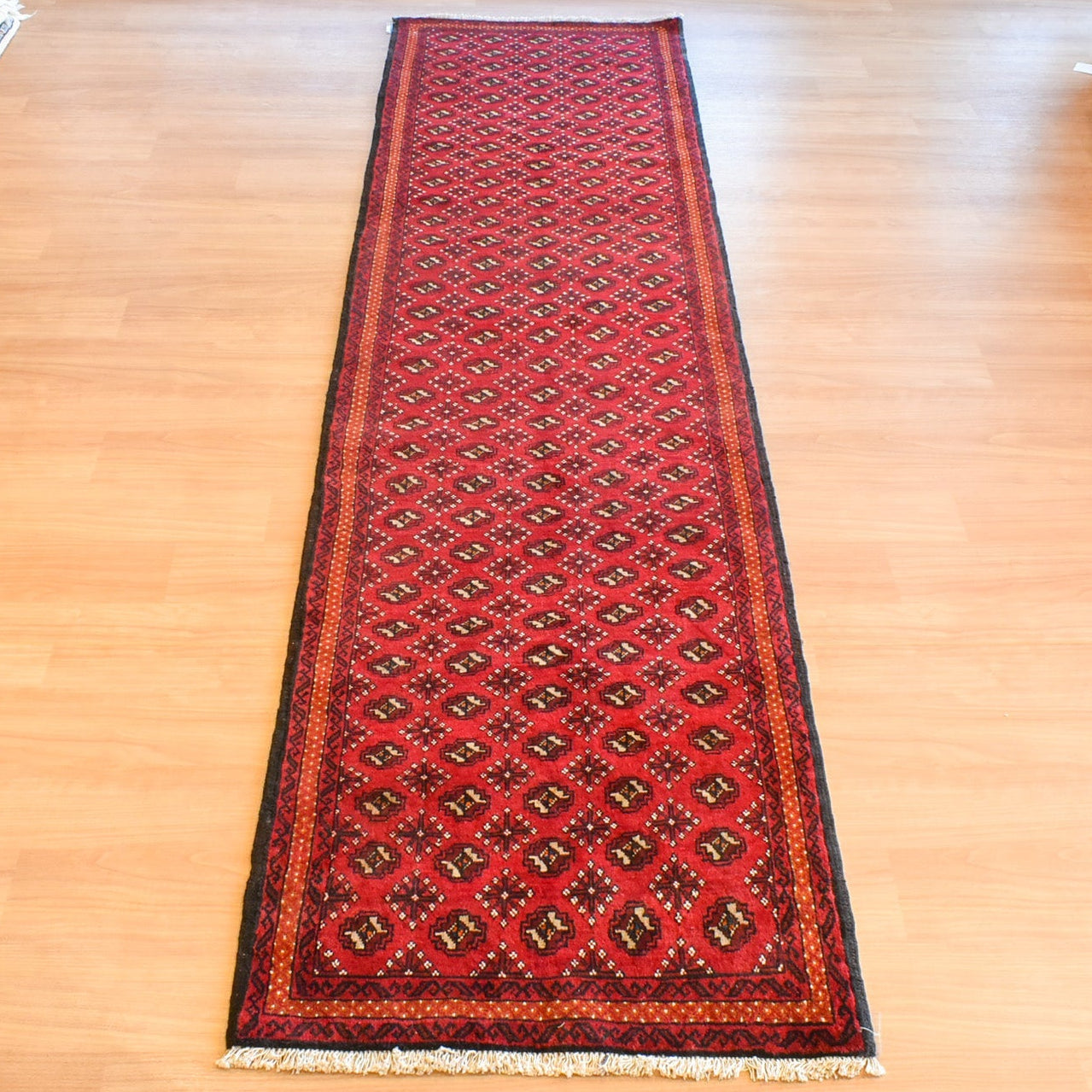 トライバルラグ<br>イラン産 バルーチ<br>ロングサイズ 84×311