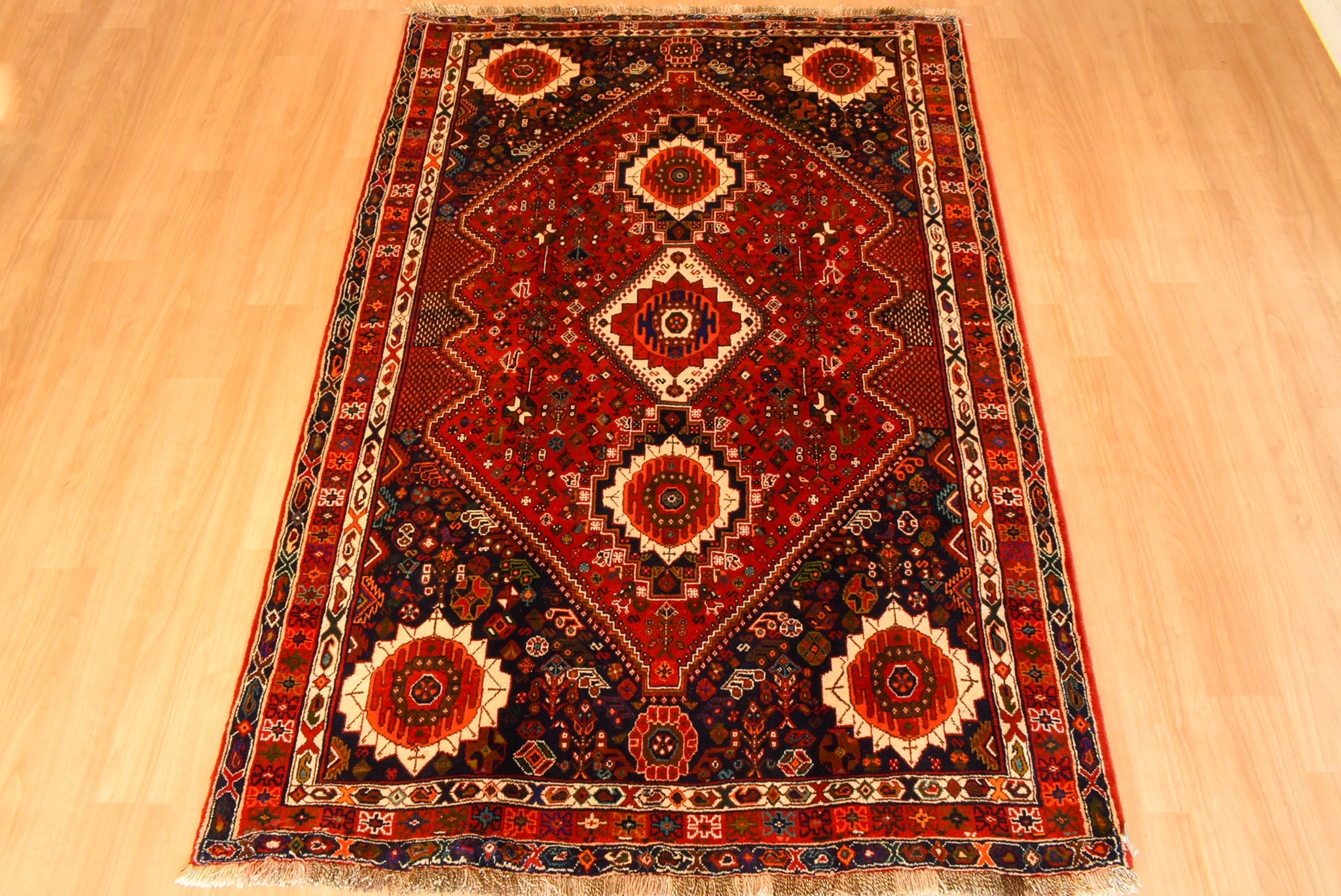 トライバルラグ イラン産 シラーズ<br>リビングサイズ 175×263