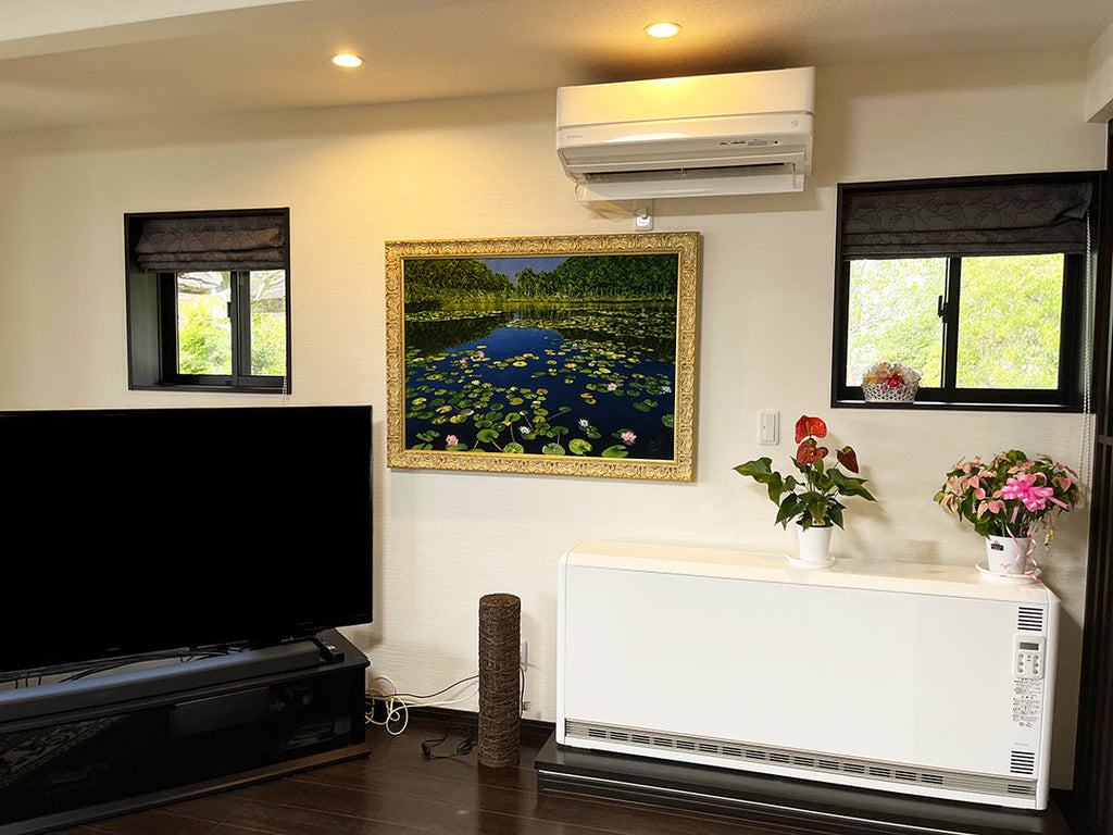 納品事例　東広島市　N様邸　ペルシャ絨毯　絵画　タブリーズ　アリナサブ工房