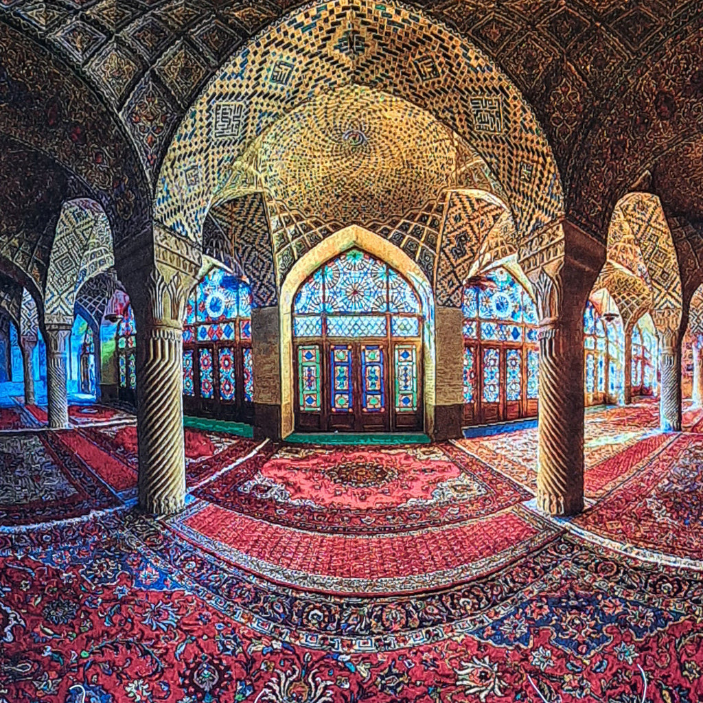 納品事例　笠岡市　K様邸　ペルシャ絨毯　絵画