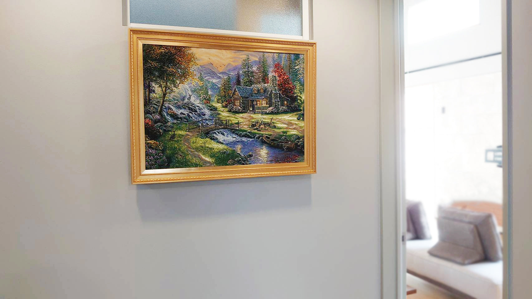 納品事例　福山市　W様邸　ペルシャ絨毯　絵画　タブリーズ　アリナサブ工房