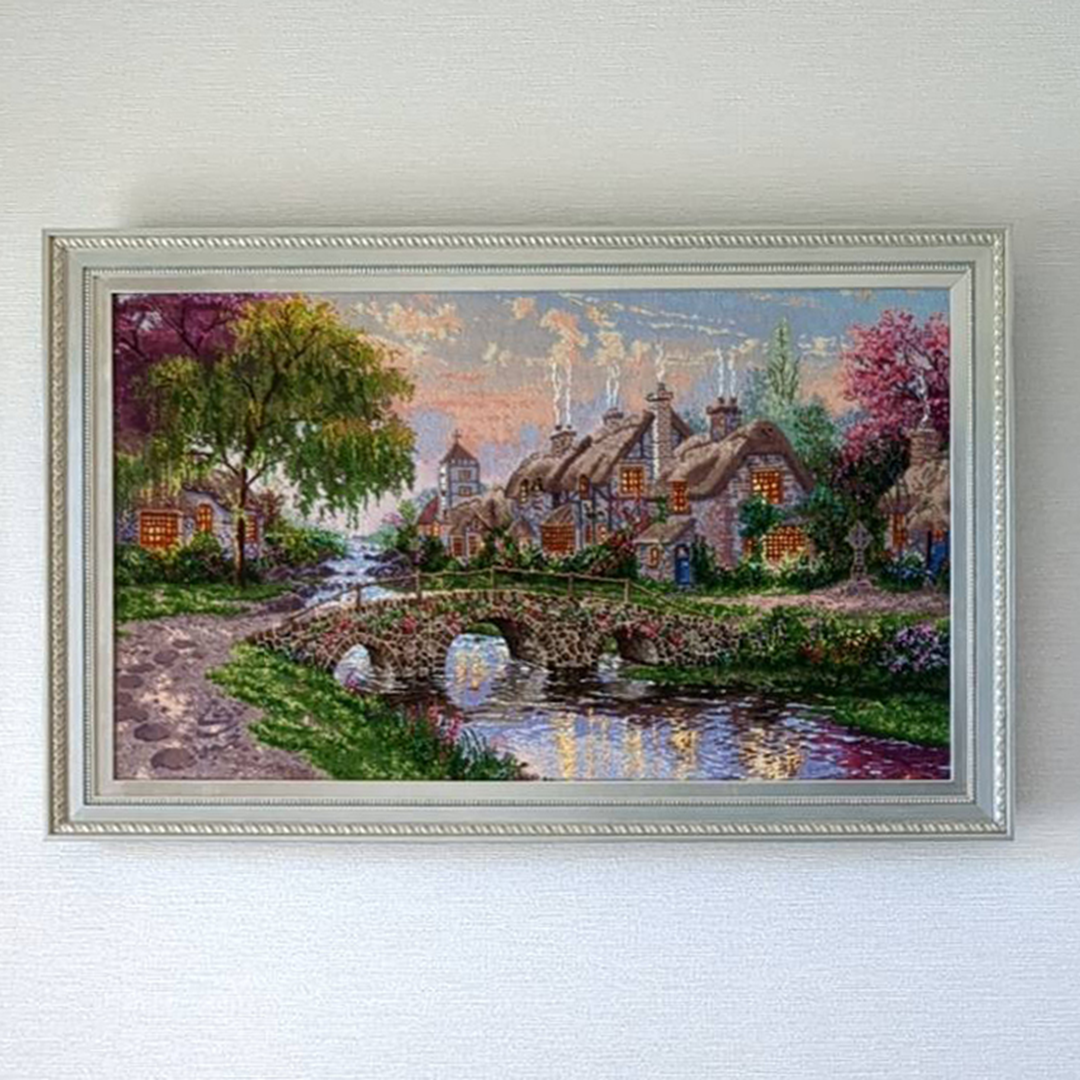 納品事例　福山市　K様邸　絵画ペルシャ絨毯