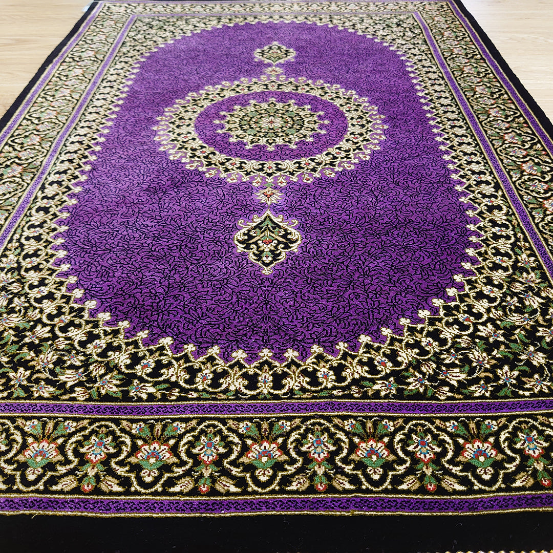 ペルシャ絨毯<br>イラン クム産 マージャニ工房<br>玄関マットサイズ 93×61