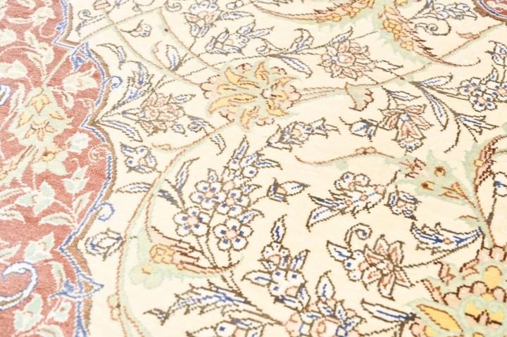 ペルシャ絨毯 イラン クム産【Kabiri工房】玄関マットサイズ 151✕99