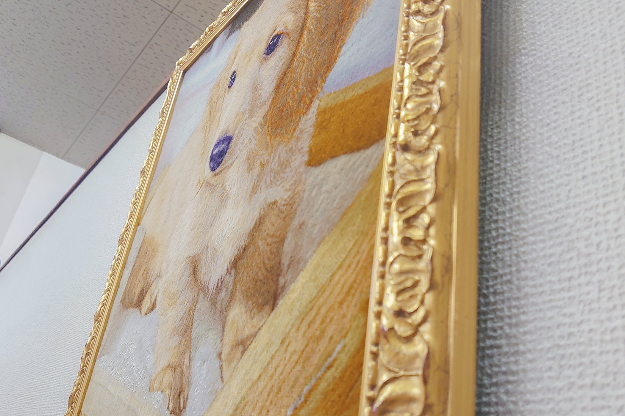 ペルシャ絨毯 イラン産<br>絵画絨毯 46✕42