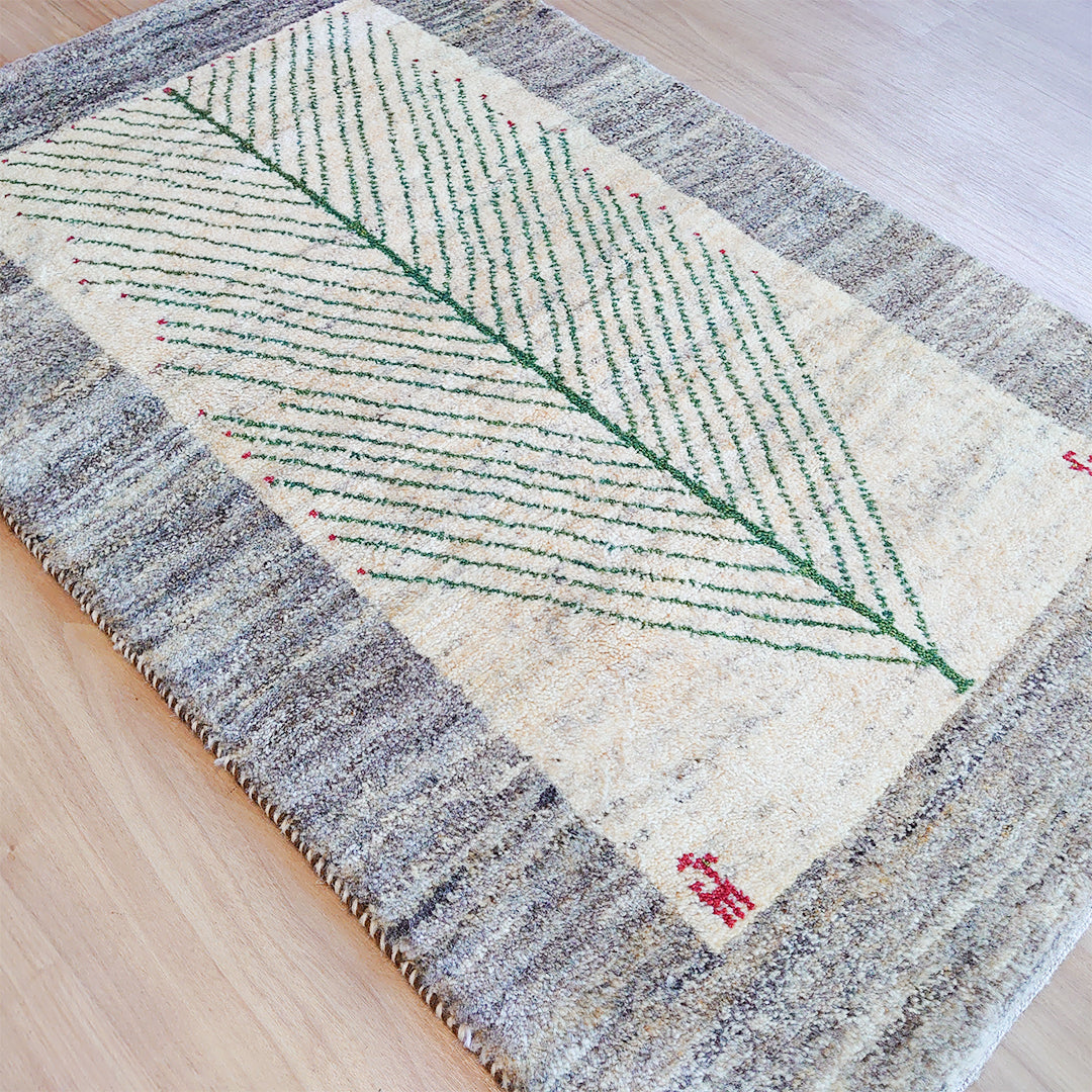 ギャッベ イラン産<br>玄関マットサイズ 125×80