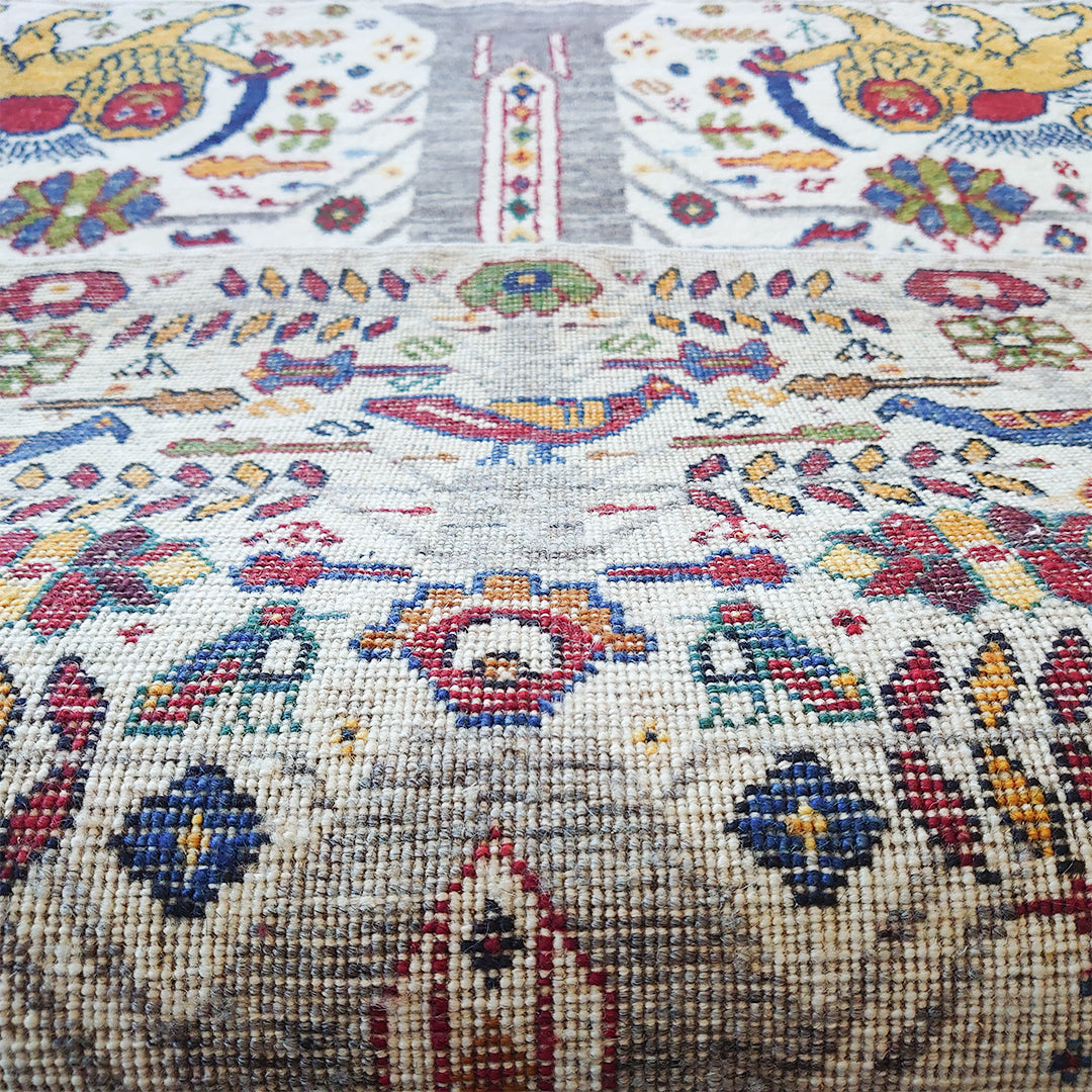 ギャッベ イラン産<br>玄関マットサイズ 124×83