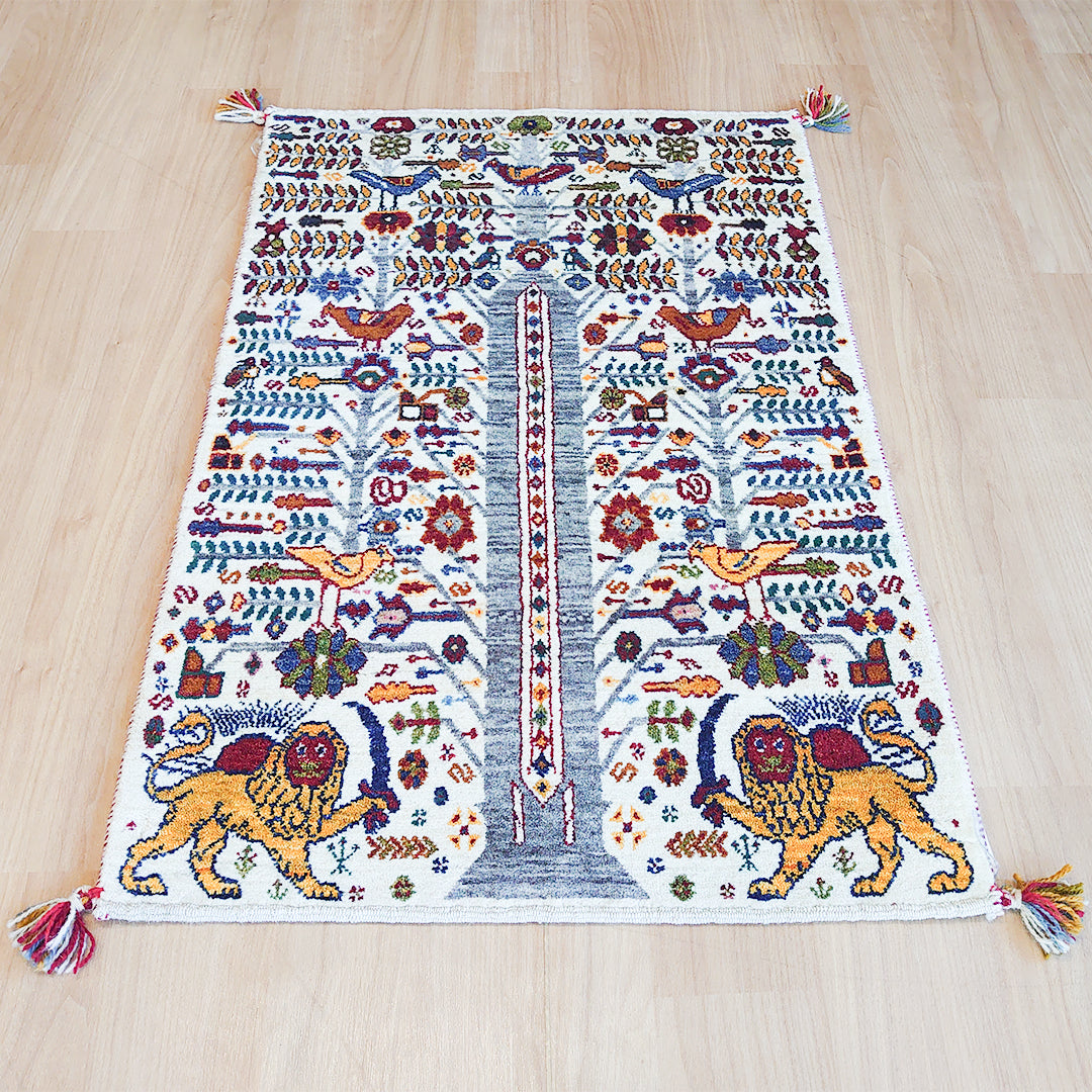 ギャッベ イラン産<br>玄関マットサイズ 124×83