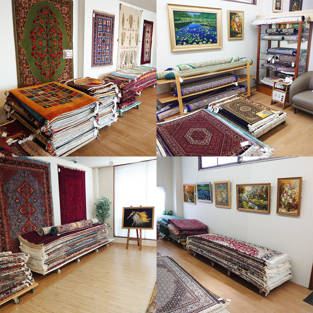 ギャッベ イラン産玄関マットサイズ 118✕83