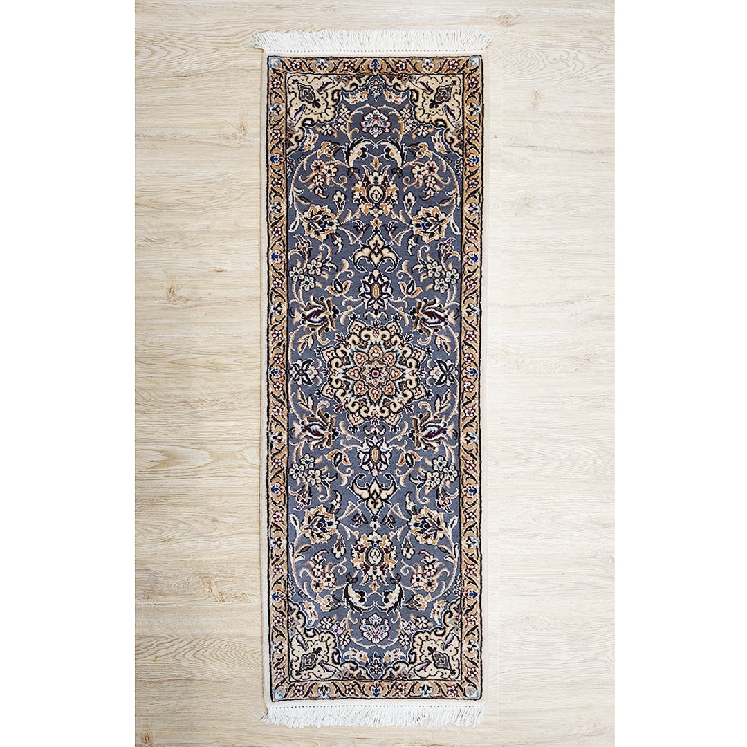 ペルシャ絨毯 イラン ナイン産<br>ロングサイズ 115×39