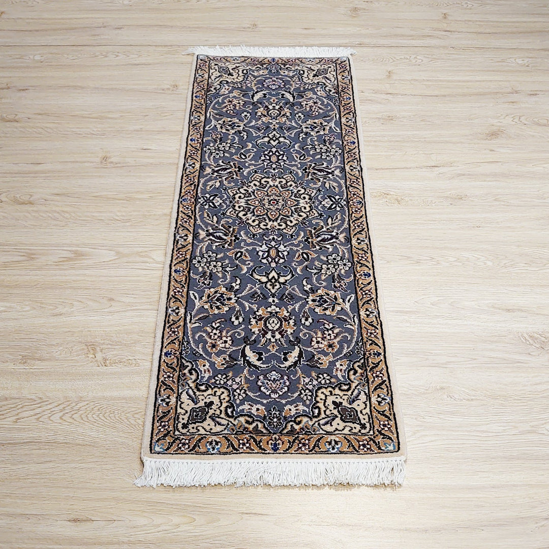 ペルシャ絨毯 イラン ナイン産<br>ロングサイズ 115×39