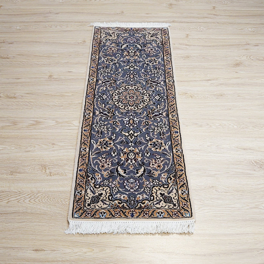ペルシャ絨毯 イラン ナイン産<br>ロングサイズ 115×39