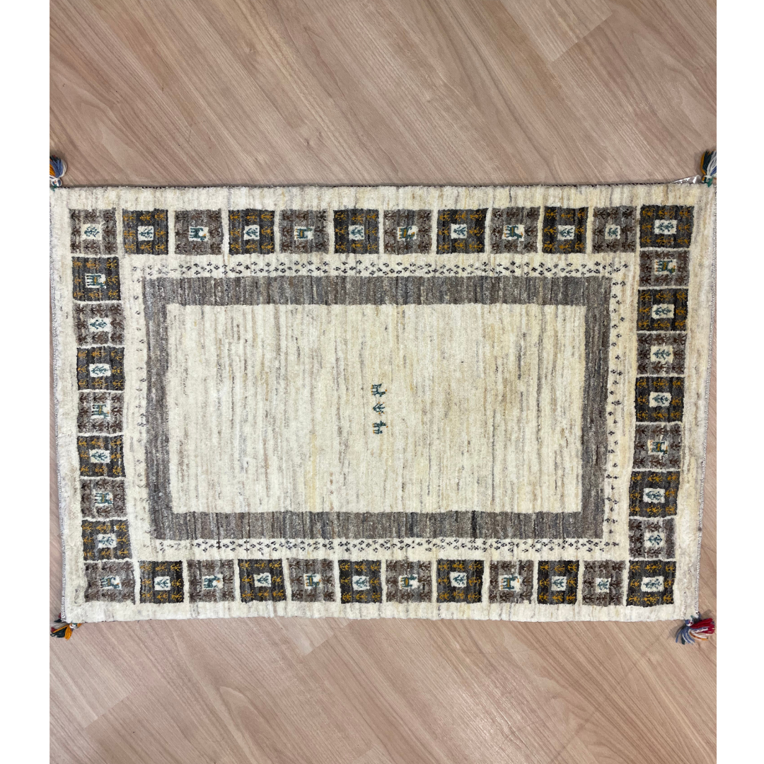 ギャッベ イラン産<br>玄関マットサイズ 126×84