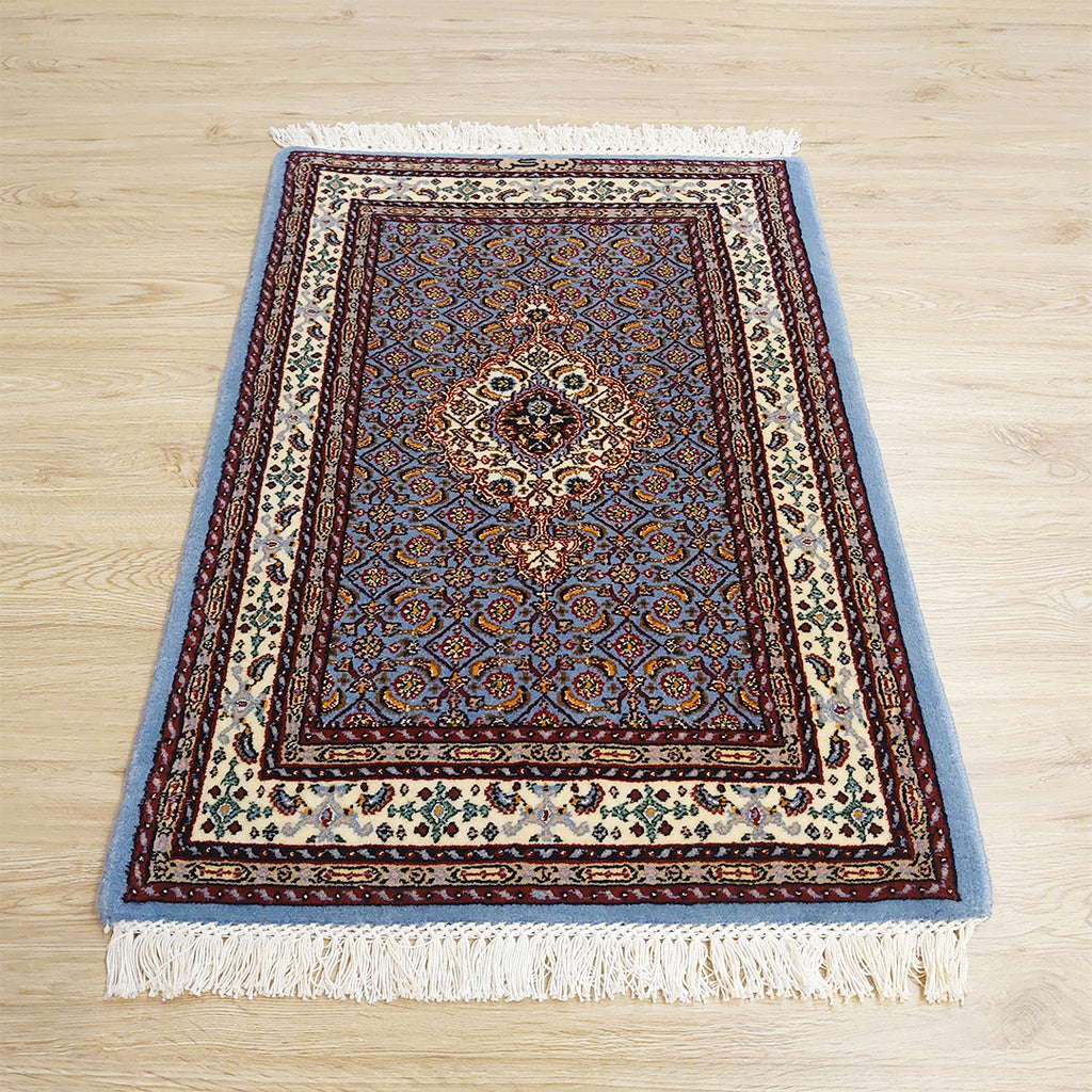 ペルシャ絨毯<br>イラン ムード産<br>玄関マットサイズ 88×60