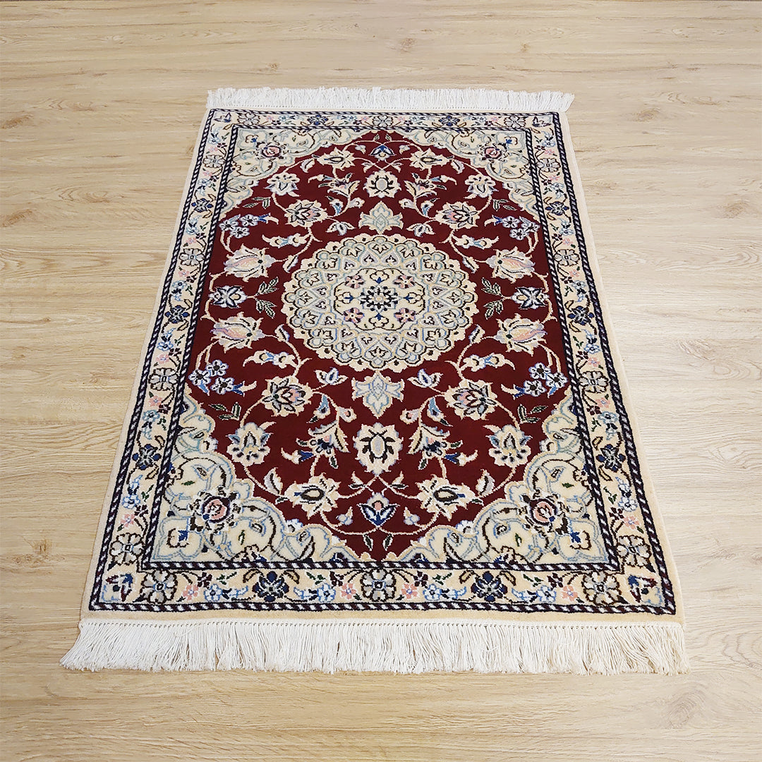 【イラン製】ペルシャ絨毯 88×60 玄関マット ラグ ペルシャ絨毯 / 玄関マットサイズ