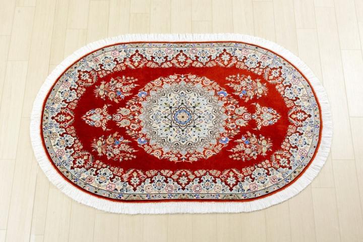ペルシャ絨毯　イラン<br> ナイン産 141✕90<br>【商品番号： 731】