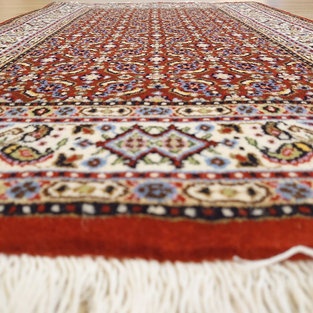 ペルシャ絨毯 イラン ムード産<br>玄関マットサイズ 90×60