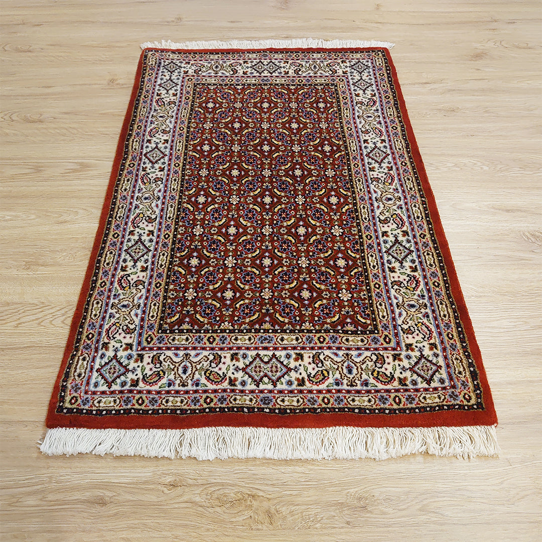 ペルシャ絨毯 イラン ムード産<br>玄関マットサイズ 90×60