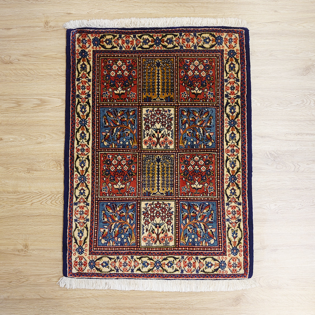 ペルシャ絨毯 イラン ムード産<br>玄関マットサイズ 90×60