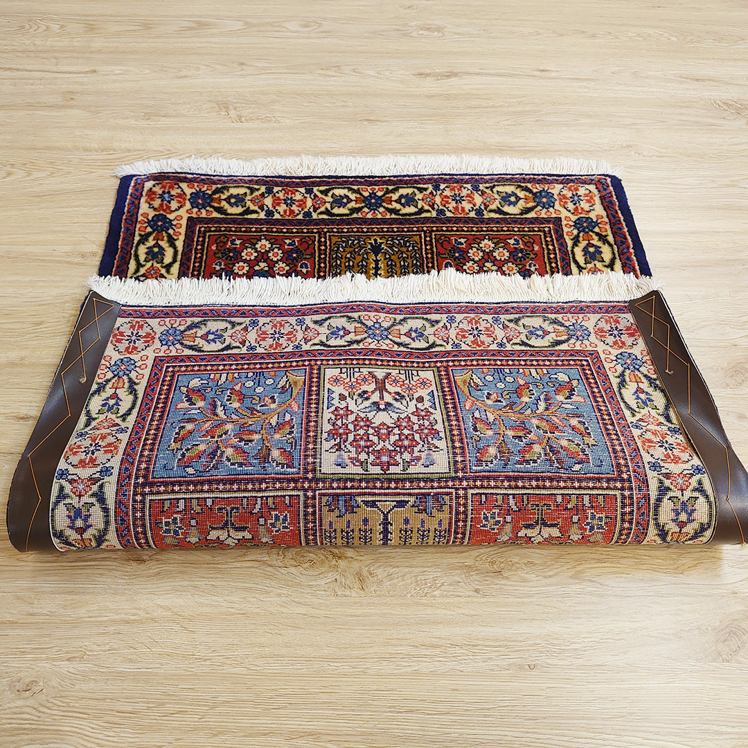 ペルシャ絨毯 イラン ムード産<br>玄関マットサイズ 90×60