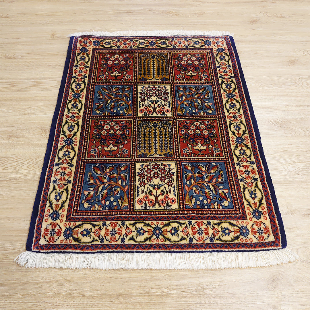 ペルシャ絨毯 イラン ムード産<br>玄関マットサイズ 90×60