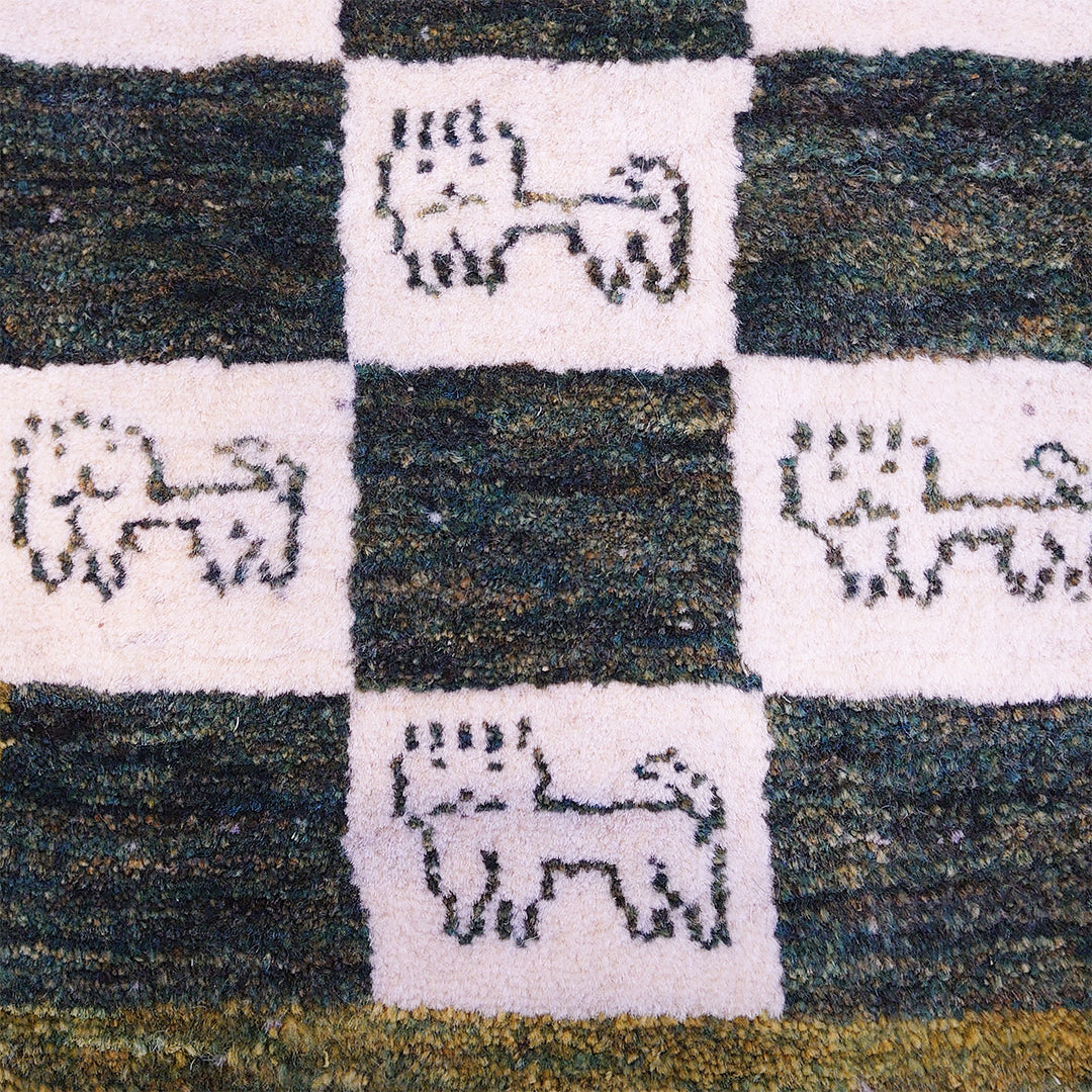 ギャッベ　イラン産 <br>ロングサイズ 150×55