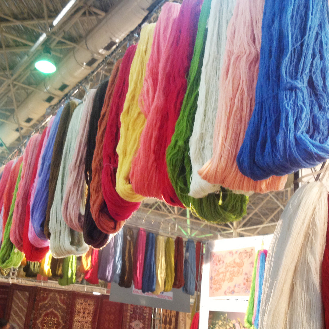 ペルシャ絨毯 イラン クム産玄関マットサイズ 148✕100